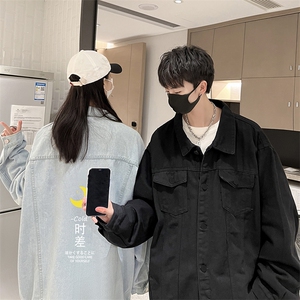 牛仔夹克男大码牛仔外套男茄克 NJ77047-P60加绒款-P75图片