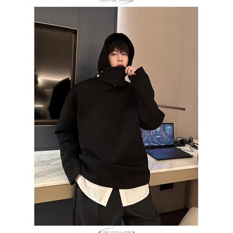 卫衣男连帽春秋季ins港风宽松潮牌百搭外套WY0888-P40,女装短外套,星座308B-2