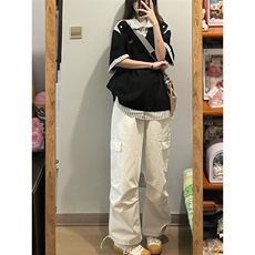假两件套T恤男女拼接设计感XZ610A-TB262-T批35，男装T恤，星座610A