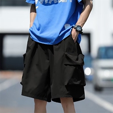 男士工装短裤子夏季男款直筒宽松五分裤2024新款DK323-P32，男装休闲裤，星座1109-3