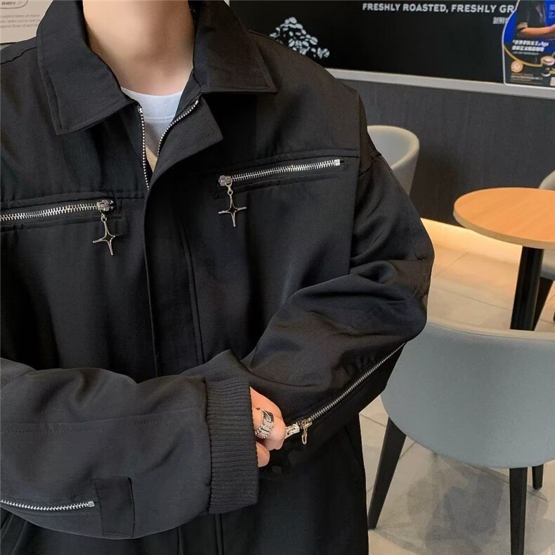 秋季青春流行男夹克文艺潮外套 W6678 P68图片