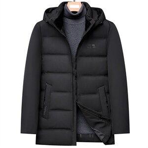 新款羽绒服连帽可脱卸冬季男士保暖休闲90白鸭绒外套DS2162-P235图片