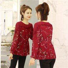 2021年春季宽松休闲时尚韩版百搭纯色潮流气质街头显瘦修身，女装蕾丝衫/雪纺衫，安之芮娜