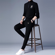 DZF-780钱塘2020-3时尚休闲简约百搭中青年男士秋季套装P102，男装休闲套装，钱塘207-3