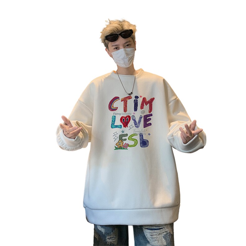 华夫格！华夫格上衣男圆领华夫格卫衣男大码长袖t恤男HY249-特P23,男装T恤,电商B367