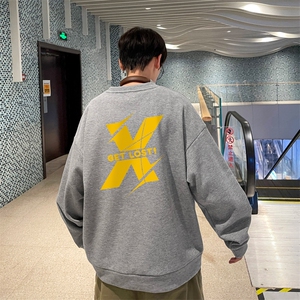 华夫格！华夫格上衣男圆领华夫格卫衣男大码长袖t恤男HY231-特P23图片