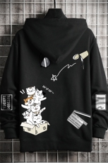 KS21115-P38加绒款-P43连帽开衫卫衣男运动外套大码班服网格，男装卫衣，电商A040A