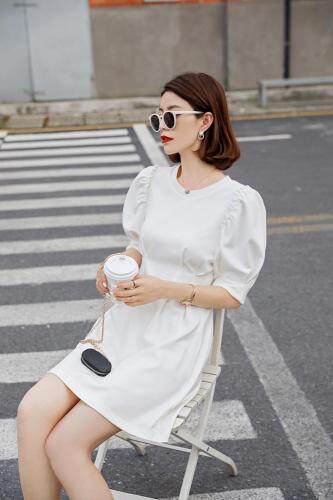 夏季赫本风连衣裙，女装连衣裙，欧硕米雷