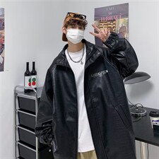 皮衣夹克男2023春秋季新款休闲宽松百搭港风韩版皮外套W3770-P72，男装夹克，星座512-2