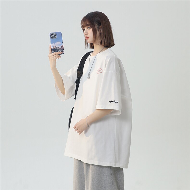 2025夏季新款T1071印花短袖T恤宽松P25控38220克100棉,男装T恤,电商A148-1