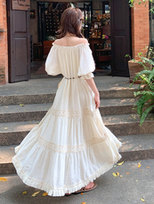 法式马甲流苏连衣裙两件套女2025夏季新款温柔风绝美别致长裙套装，女装连衣裙，浙宝305