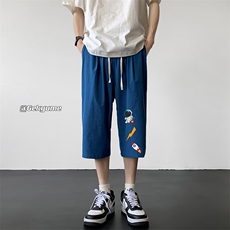 冰丝七分裤男大码速干短裤男五分裤QK72165-P25，男装休闲裤，电商A040