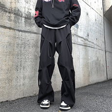 8XL-M休闲裤男秋冬季加肥加大码西裤高街显瘦拖地裤9026p68控88，男装休闲裤，电商D206-1