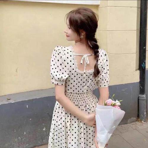 波点韩版连衣裙，女装连衣裙，香雪琳