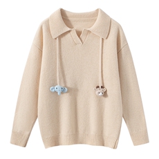 2025年秋季新款百搭男女同款抽绳加厚保暖羊毛衫，童装儿童羊毛衫，宏杨羊绒