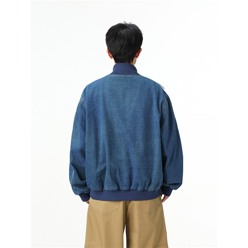 水洗牛仔外套男款春美式痞帅上衣服宽松休闲工装夹克JK1329-P98,男装工装外套,星座1103-3