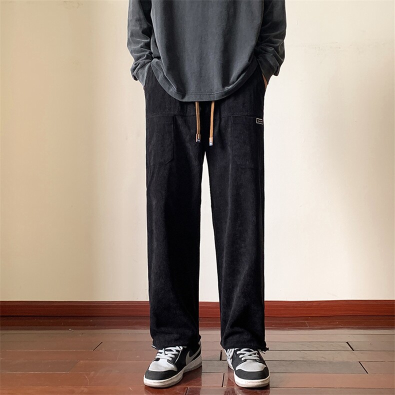 冬季新款百搭个性潮流加厚灯芯绒卫裤K808*P35控68,男装休闲裤,星座227-2