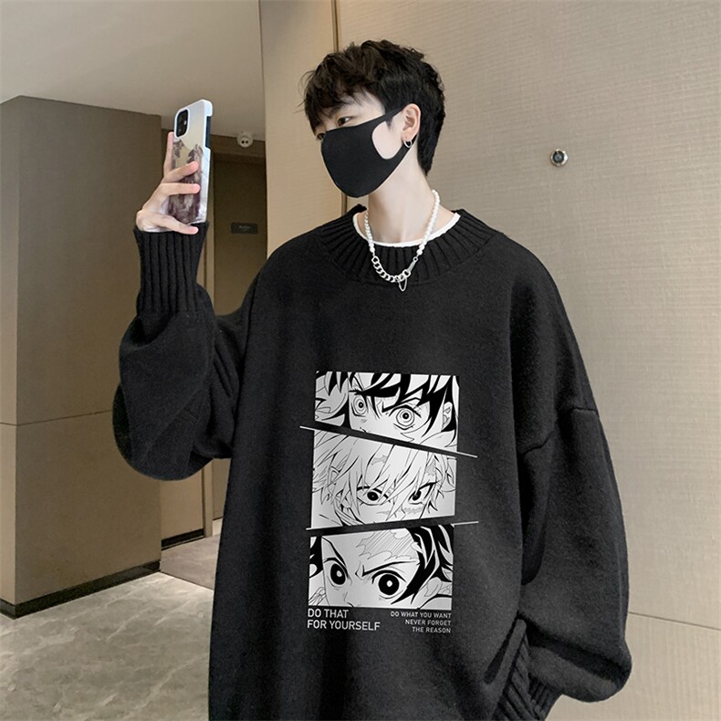 半高领毛衣男士大码针织衫男毛线衣男M18176-P45加绒款-P65,男装针织衫/毛衣,电商A040