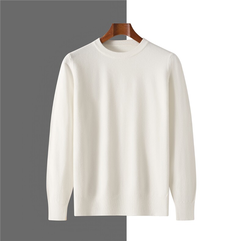 2025年夏季新款简约纯色针织男士上衣时尚休闲通勤百搭，男装针织衫/毛衣，牧绒家园