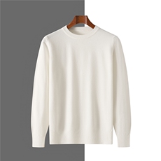 2025年夏季新款简约纯色针织男士上衣时尚休闲通勤百搭，男装针织衫/毛衣，牧绒家园