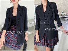 秋款腰带西服外套，其它，得到THETHAT