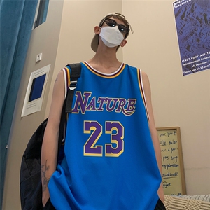 特批2026夏季宽松无袖网眼透气背心篮球服情侣T926P25控39