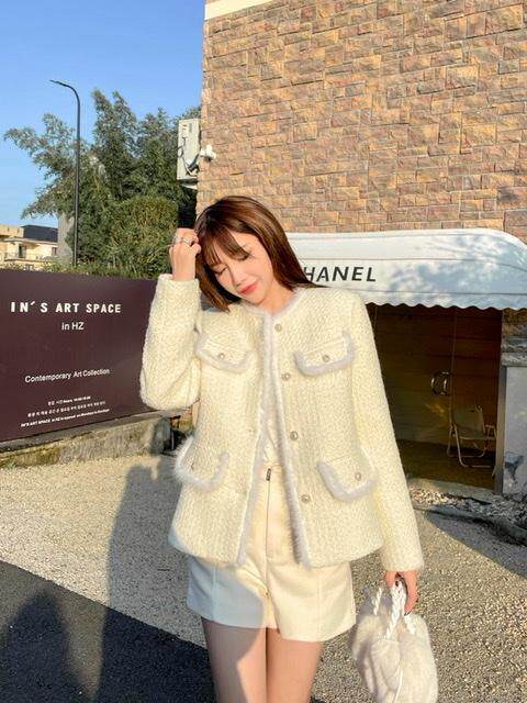 小香风羽绒服，女装羽绒服，静魅