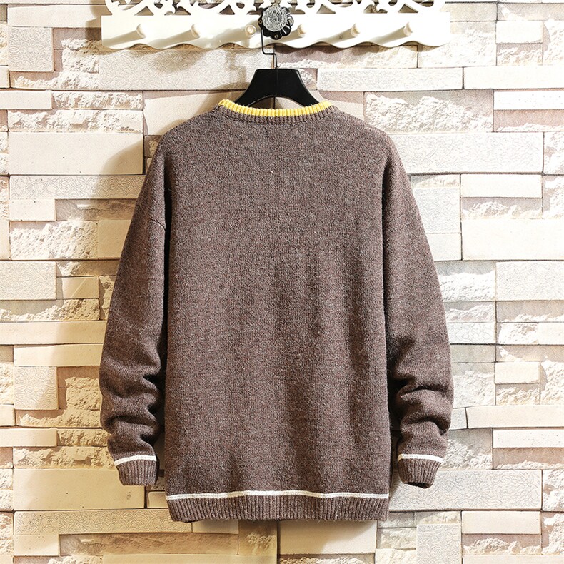 2020冬季日系砖墙男毛衣宽松针织衫男线衣A313-37312-P75控108,男装针织衫/毛衣,电商A313