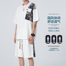 ！直播高品质！2024夏季男士风短袖T恤套装TZH245特P45，男装T恤，电商B220