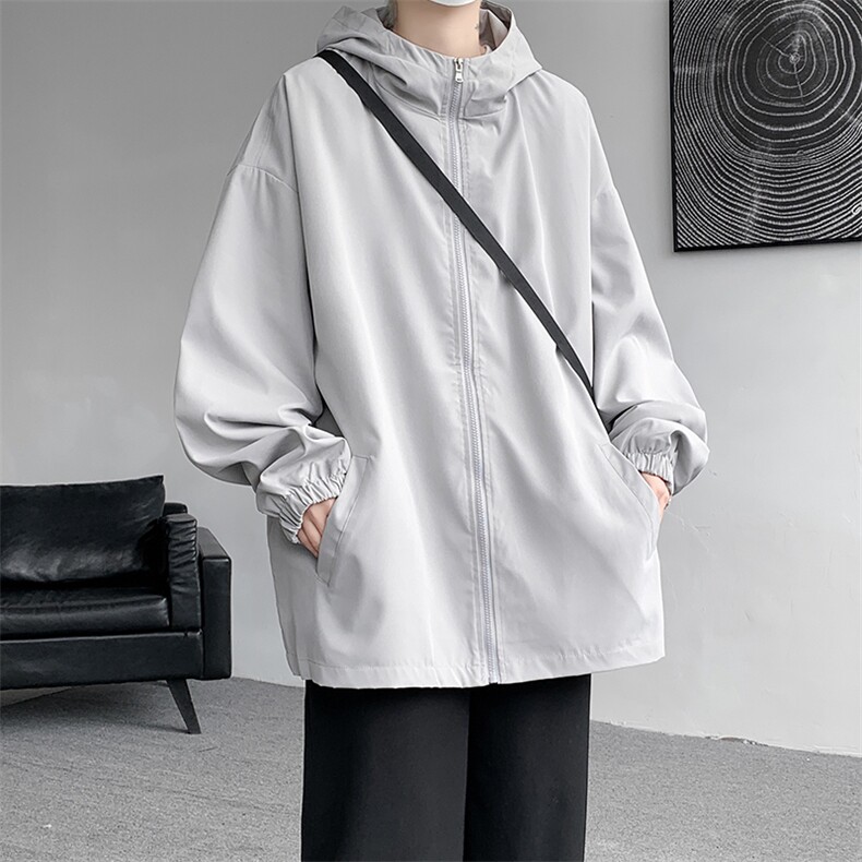 连帽夹克男大码胖子棒球服上衣外套JK65353-P45,男装夹克,电商A040