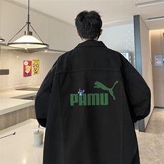 牛仔夹克男大码牛仔外套男茄克NJ77227-P60加绒款-P75，男装夹克，电商A040