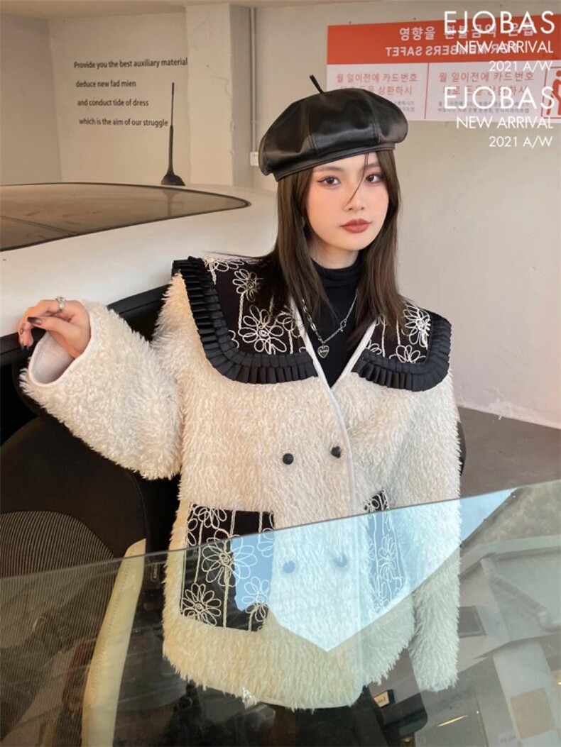 2021冬季小众高级风格高档羊羔毛外套，其它，1983