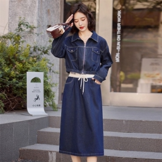 欧货爆款流行牛仔套装女2024初秋新款洋气减龄时髦流行半裙两件套，女装套装/套裙，依路服饰