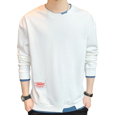 新款秋季长袖T恤男卫衣男士圆领套头男装T恤A168-FXTX01-TP30，男装T恤，电商A168