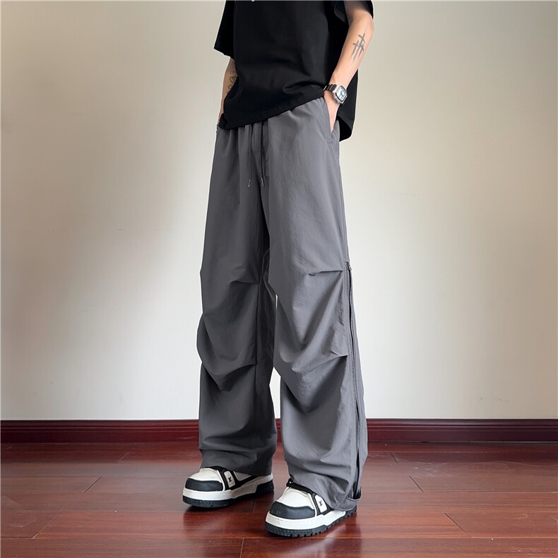 夏季新款户外机能褶皱拉链透气宽松休闲裤B315-K25733-特p36控68,男装休闲裤,电商B315