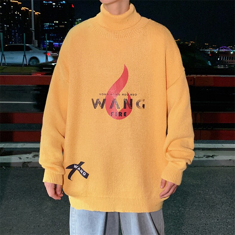！2023秋冬新款男士高领毛衣百搭加厚保暖潮流针织衫M702P55,男装针织衫/毛衣,电商B220