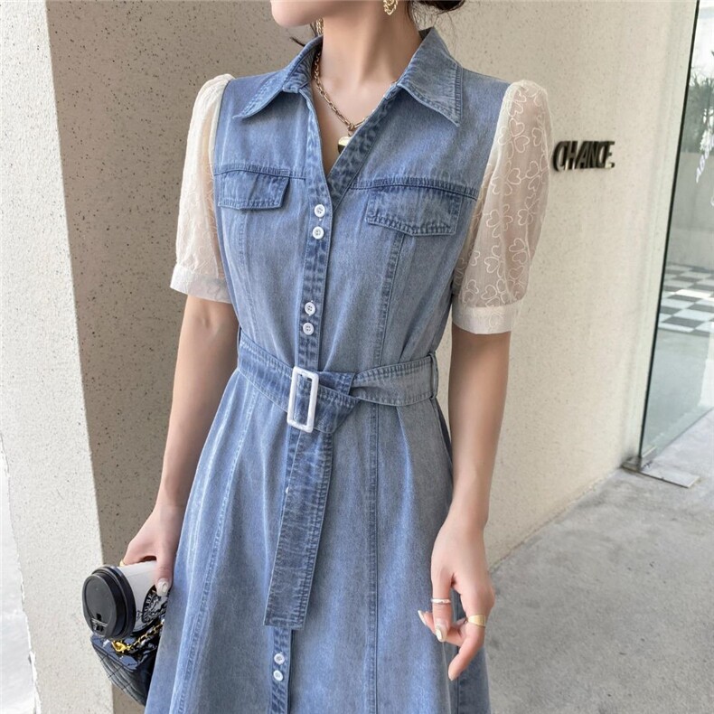 夏季拼色牛仔热销款，其它，迈裳亿