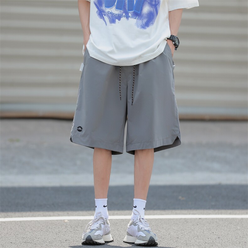 休闲短裤男韩版潮流痞子帅气2023夏季新款ins口袋五分裤K4274-P26图片