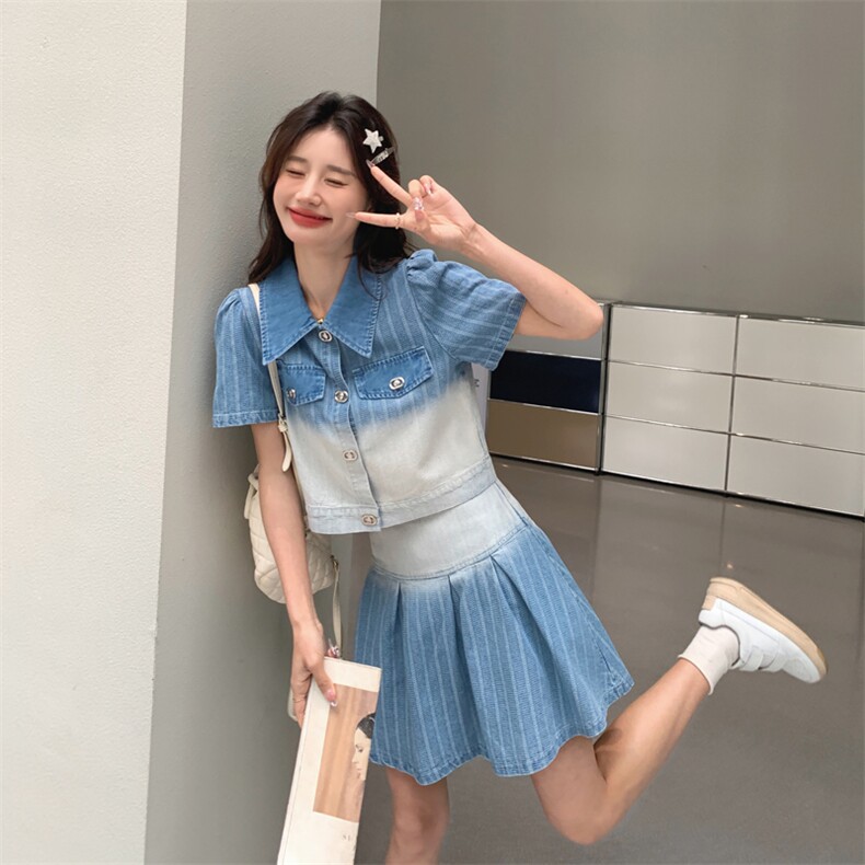 档口现货2025女装新款夏装休闲连衣裙套装8927-p135-k188图片