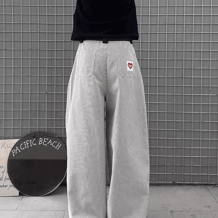 网图慎用现货条纹直筒裤休闲裤长裤A014-DY25315-P55,男装休闲裤,电商A014