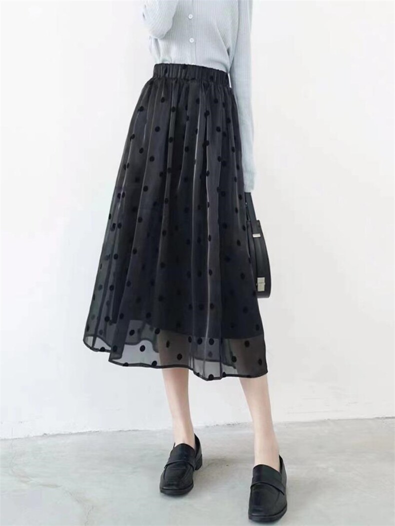 时间波点百搭裙，其它，E·冉