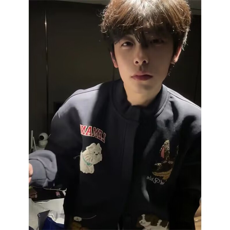 【有货】DV593-批60新款百搭日系流行潮流时尚文艺卫衣刺绣纯棉,男装针织衫/毛衣,星座603-2