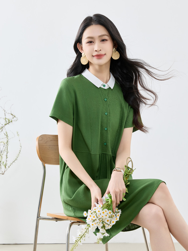 2026年夏季新款修身显瘦连衣裙,女装连衣裙,梦芯尔