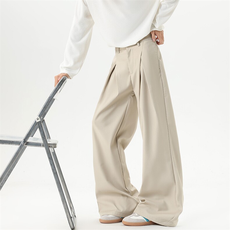 【现货】XZ1218XK037特价P51立体打褶西裤休闲宽松老钱风，男装西裤，星座1218（原611-3）