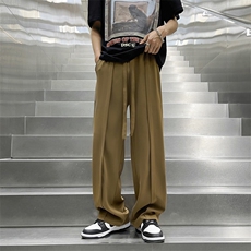 新款西裤男垂坠感设计感oversize裤子直筒宽松休闲长裤QX229-P36，男装西裤，星座1008