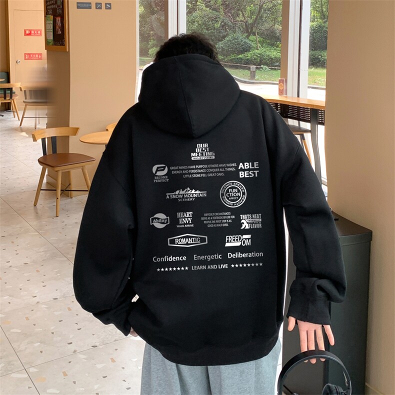！连帽圆领卫衣男装港风帽衫男LM175-P35,男装卫衣,电商B367