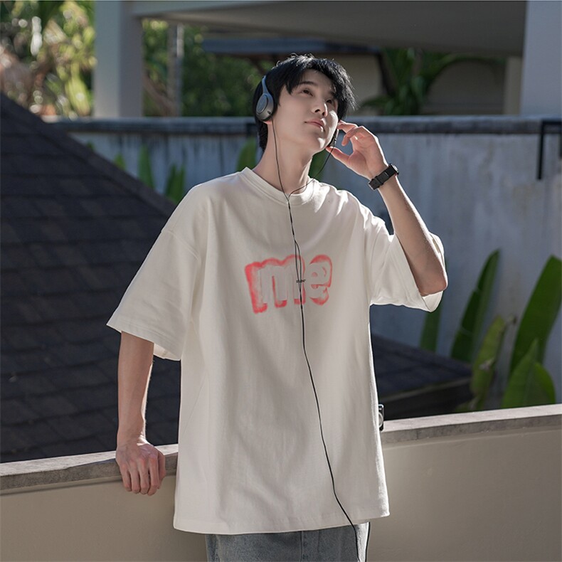 日系高街纯棉重磅短袖T恤男款夏季美式B225-T9390-P42-X55-现货,男装T恤,电商B225