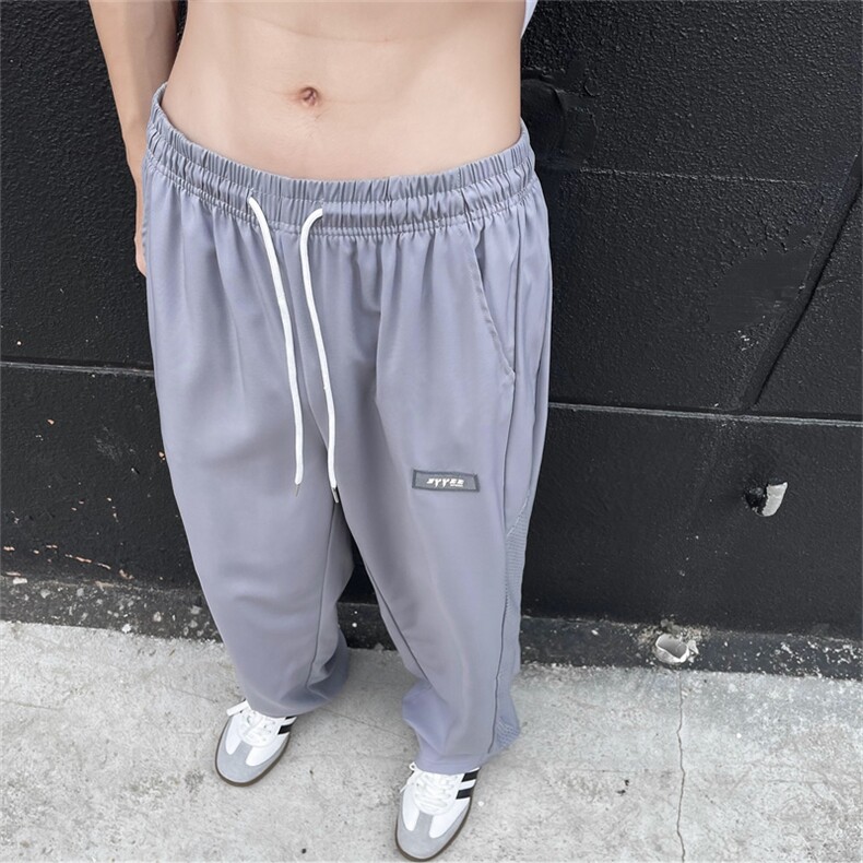 休闲裤男夏季新款宽松直筒长裤网眼透气运动男生裤子28611-p35,男装休闲裤,星座1008
