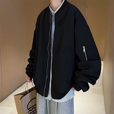 DP2106-P60ns设计感小众休闲棒球服2023新款美式复古外套男春秋，男装夹克，电商C233