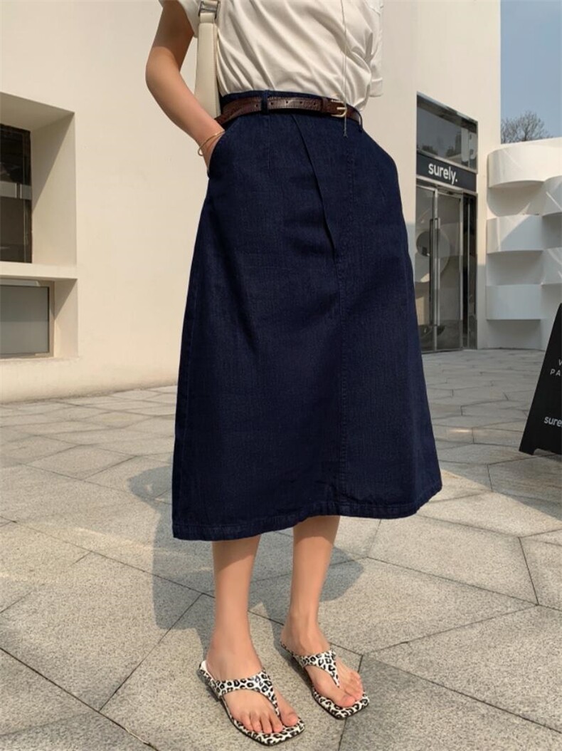 牛仔半裙，女装半身裙，肆尔